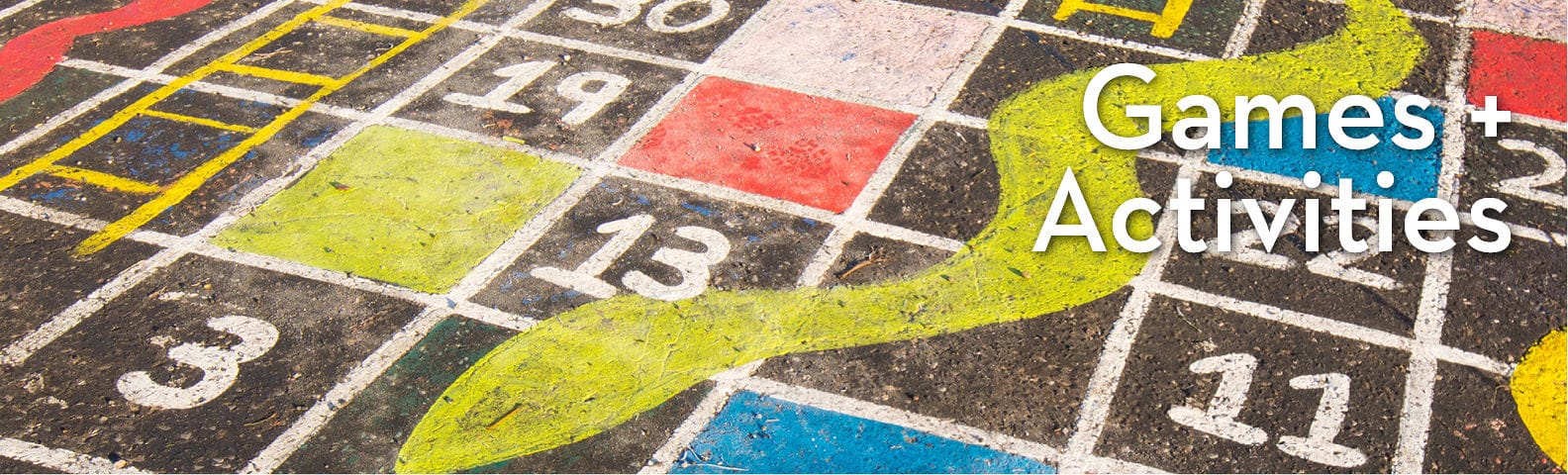 A photo of a hopscotch design